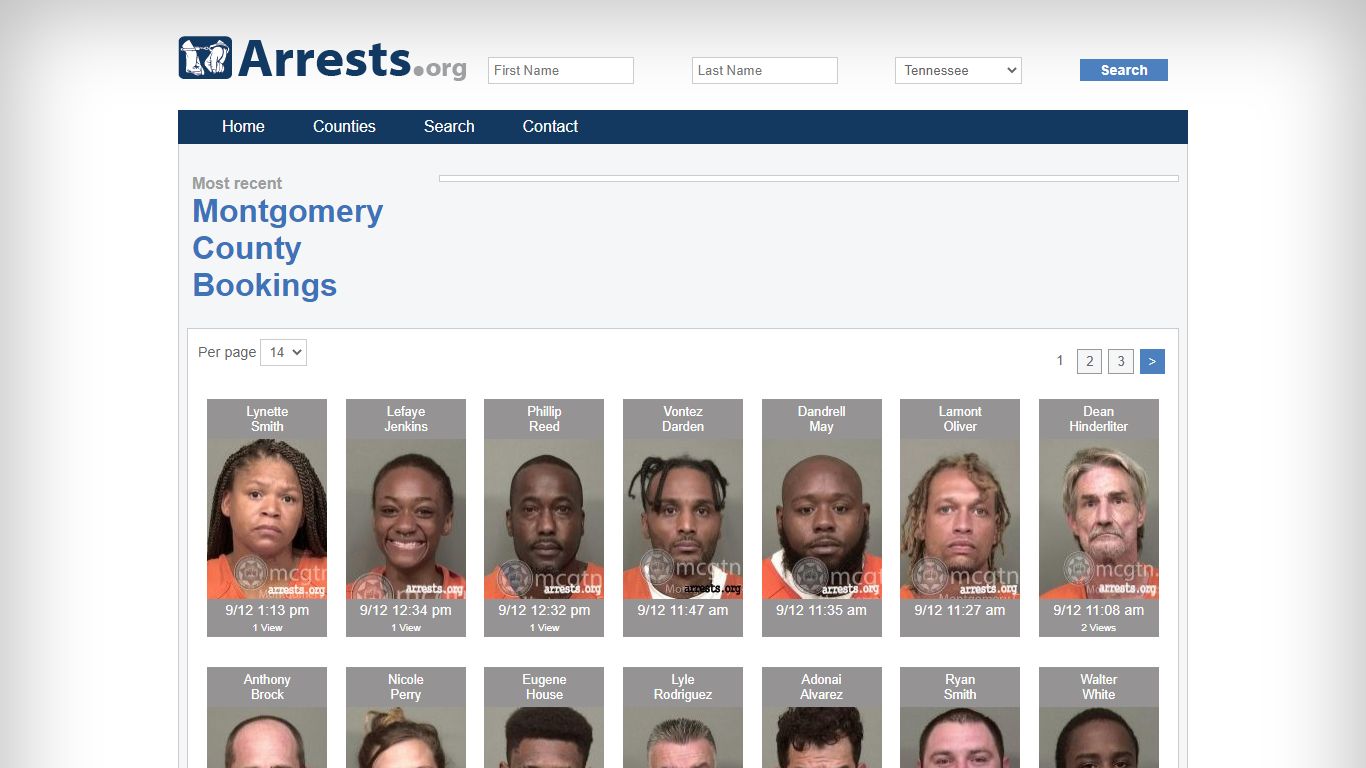 Montgomery County Arrests and Inmate Search